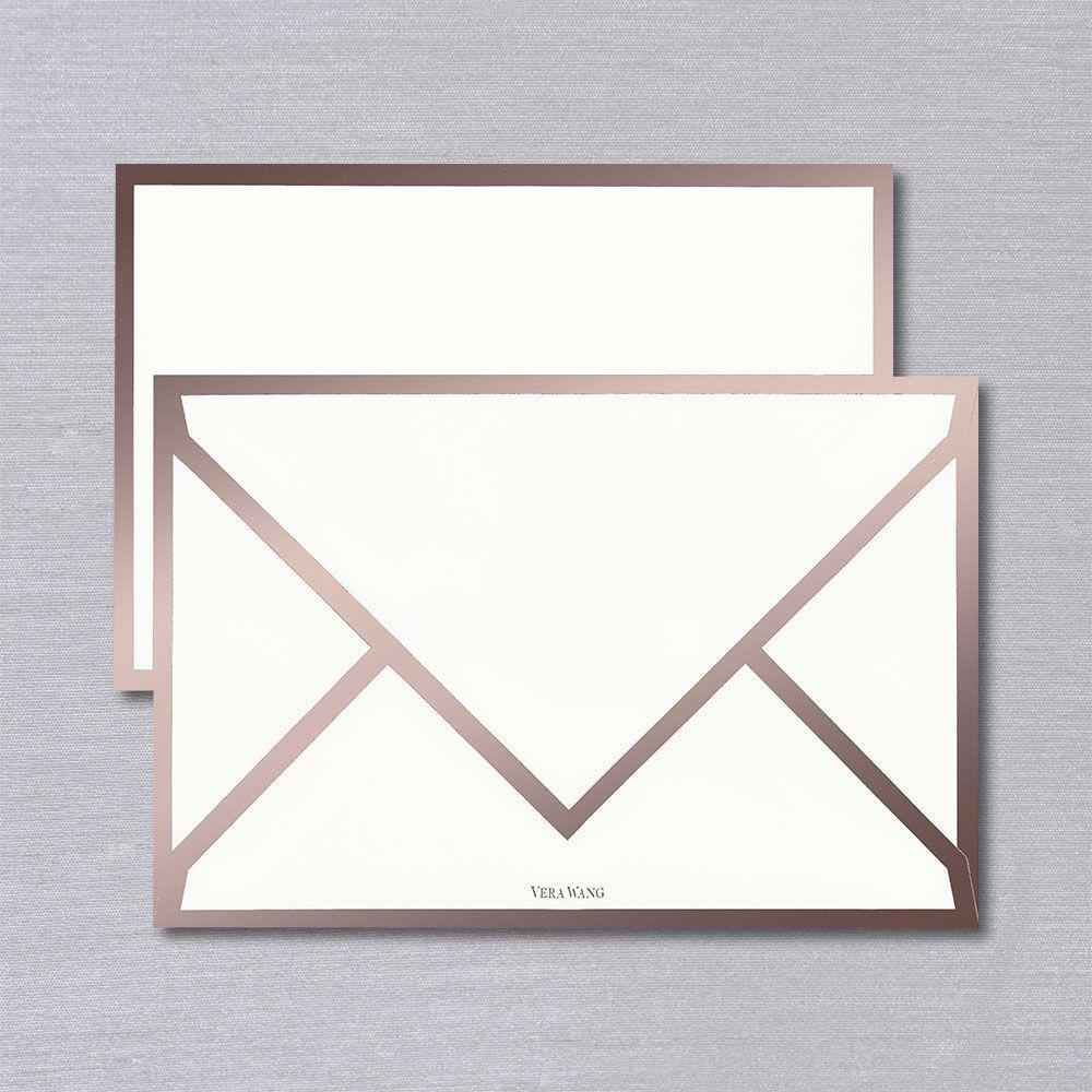 Rose Gold Foil Bordered Cards